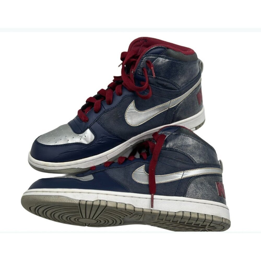 Nike Dunk Mid Navy Silver Red 2009 Men’s 11.5 Restoration Project Wearable